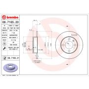 Слика 1 на кочионен диск BREMBO 08.7165.20