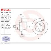 Слика 1 на кочионен диск BREMBO 08.7237.10