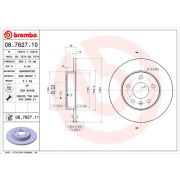 Слика 1 на кочионен диск BREMBO 08.7627.10