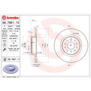 Слика 1 $на Кочионен диск BREMBO 08.7861.10