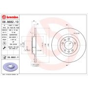 Слика 1 на кочионен диск BREMBO 08.8682.10