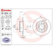 Слика 1 на Кочионен диск BREMBO 08.9502.10