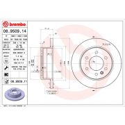 Слика 1 на кочионен диск BREMBO 08.9509.14