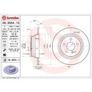 Слика 1 на кочионен диск BREMBO 08.9584.10