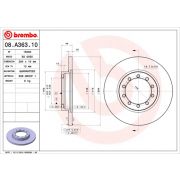 Слика 1 $на Кочионен диск BREMBO 08.A363.10