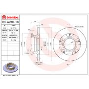 Слика 1 $на Кочионен диск BREMBO 08.A730.10