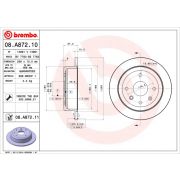 Слика 1 на кочионен диск BREMBO 08.A872.10