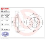 Слика 1 на кочионен диск BREMBO 08.B357.10