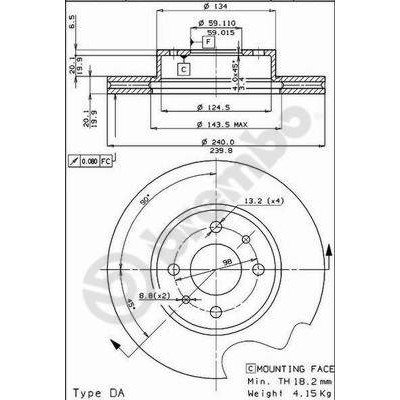 Слика на Кочионен диск BREMBO 09.3023.20