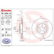 Слика 1 $на Кочионен диск BREMBO 09.4939.40