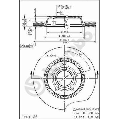 Слика на Кочионен диск BREMBO 09.4964.10