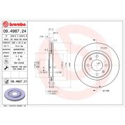 Слика 1 на кочионен диск BREMBO 09.4987.24