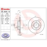 Слика 1 $на Кочионен диск BREMBO 09.5033.10