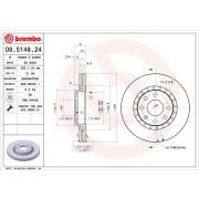 Слика 1 на кочионен диск BREMBO 09.5148.24