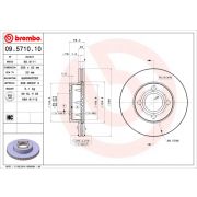 Слика 1 $на Кочионен диск BREMBO 09.5710.10