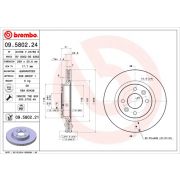 Слика 1 на кочионен диск BREMBO 09.5802.24