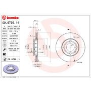 Слика 1 на кочионен диск BREMBO 09.6799.14