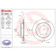 Слика 1 $на Кочионен диск BREMBO 09.6859.10