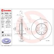 Слика 1 на кочионен диск BREMBO 09.7629.10