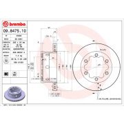 Слика 1 на кочионен диск BREMBO 09.8475.10