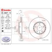 Слика 1 $на Кочионен диск BREMBO 09.8937.10