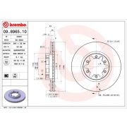 Слика 1 $на Кочионен диск BREMBO 09.8965.10