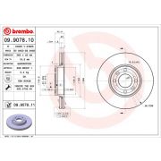 Слика 1 на кочионен диск BREMBO 09.9078.10