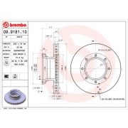 Слика 1 $на Кочионен диск BREMBO 09.9181.10