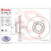 Слика 1 на кочионен диск BREMBO 09.9492.20