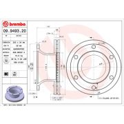 Слика 1 на кочионен диск BREMBO 09.9493.20