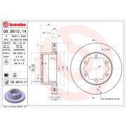 Слика 1 на кочионен диск BREMBO 09.9510.14