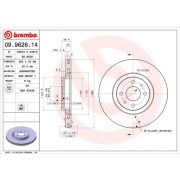 Слика 1 на кочионен диск BREMBO 09.9626.14