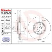 Слика 1 $на Кочионен диск BREMBO 09.9818.10