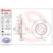 Слика 1 $на Кочионен диск BREMBO 09.9936.14