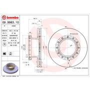 Слика 1 на кочионен диск BREMBO 09.9983.10