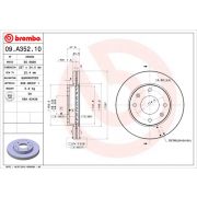 Слика 1 $на Кочионен диск BREMBO 09.A352.10