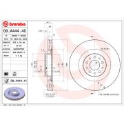 Слика 1 на кочионен диск BREMBO 09.A444.40