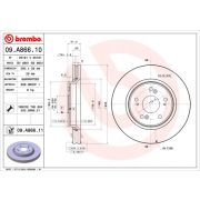 Слика 1 $на Кочионен диск BREMBO 09.A866.10