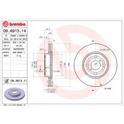 Слика 1 на кочионен диск BREMBO 09.A913.14