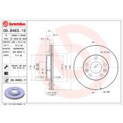 Слика 1 на кочионен диск BREMBO 09.B463.10