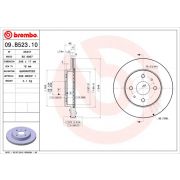 Слика 1 на кочионен диск BREMBO 09.B523.10