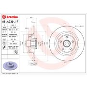 Слика 1 на кочионен диск BREMBO BEARING DISC LINE 08.A239.17