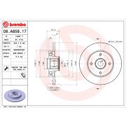 Слика 1 $на Кочионен диск BREMBO BEARING DISC LINE 08.A858.17