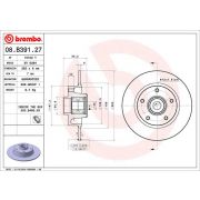 Слика 1 $на Кочионен диск BREMBO BEARING DISC LINE 08.B391.27