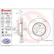 Слика 1 на кочионен диск BREMBO CO-CAST DISCS LINE 09.D526.13