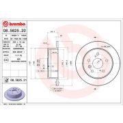 Слика 1 на кочионен диск BREMBO COATED DISC LINE 08.5625.21