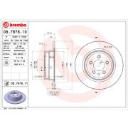 Слика 1 на кочионен диск BREMBO COATED DISC LINE 08.7878.11