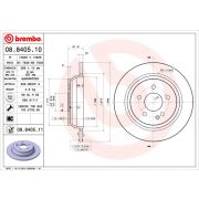 Слика 1 на кочионен диск BREMBO COATED DISC LINE 08.8405.11