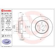 Слика 1 на кочионен диск BREMBO COATED DISC LINE 08.9175.11