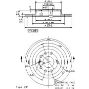 Слика 1 на кочионен диск BREMBO COATED DISC LINE 08.9511.11